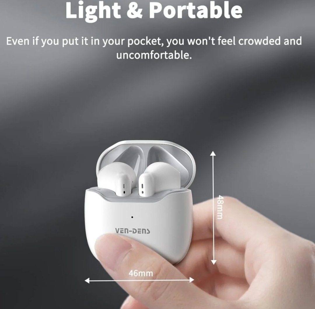 VEN-DENS VD-BT051 Wireless Earbuds – Premium Sound & Stylish Look