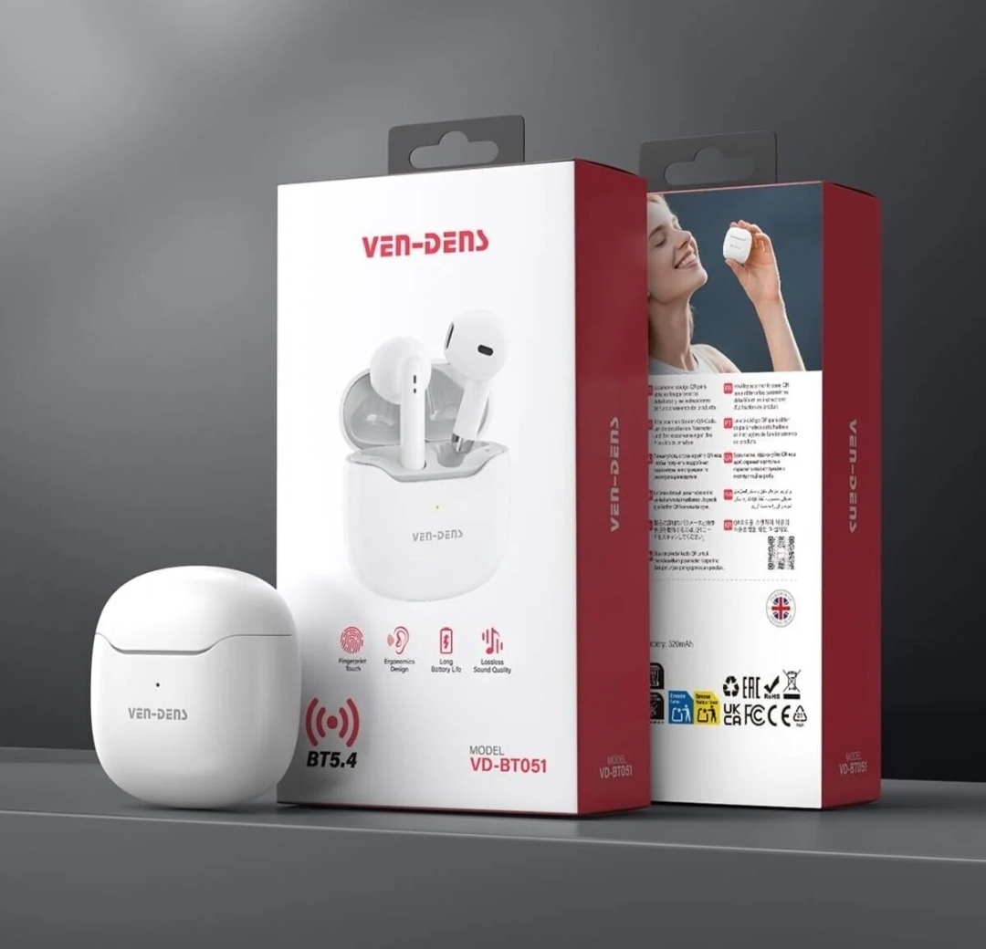 VEN-DENS VD-BT051 Wireless Earbuds – Premium Sound & Stylish Look
