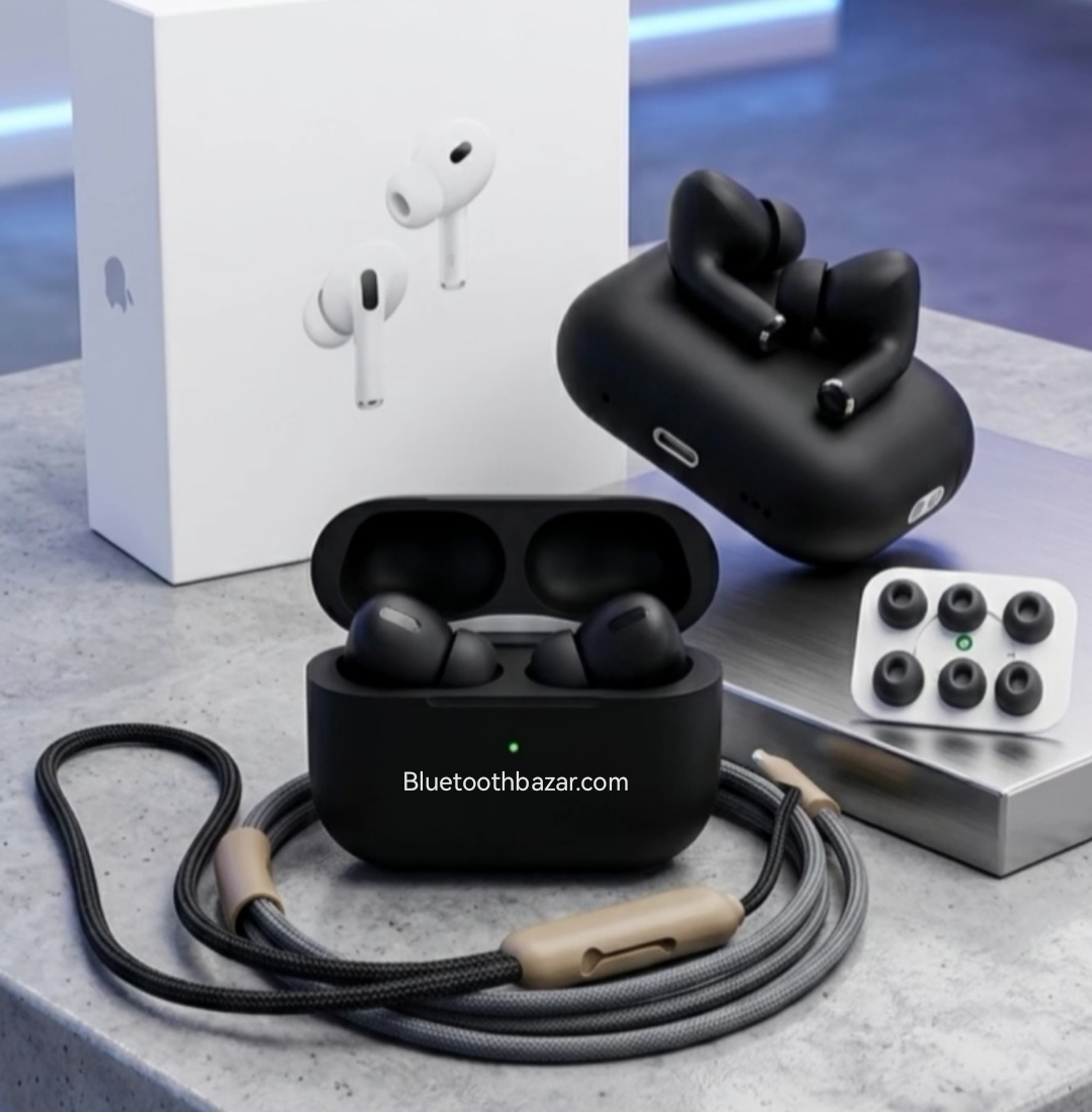 Airpods Pro 2nd Generation Special Black Edition MADE IN DUBAI Bluetooth Earbuds